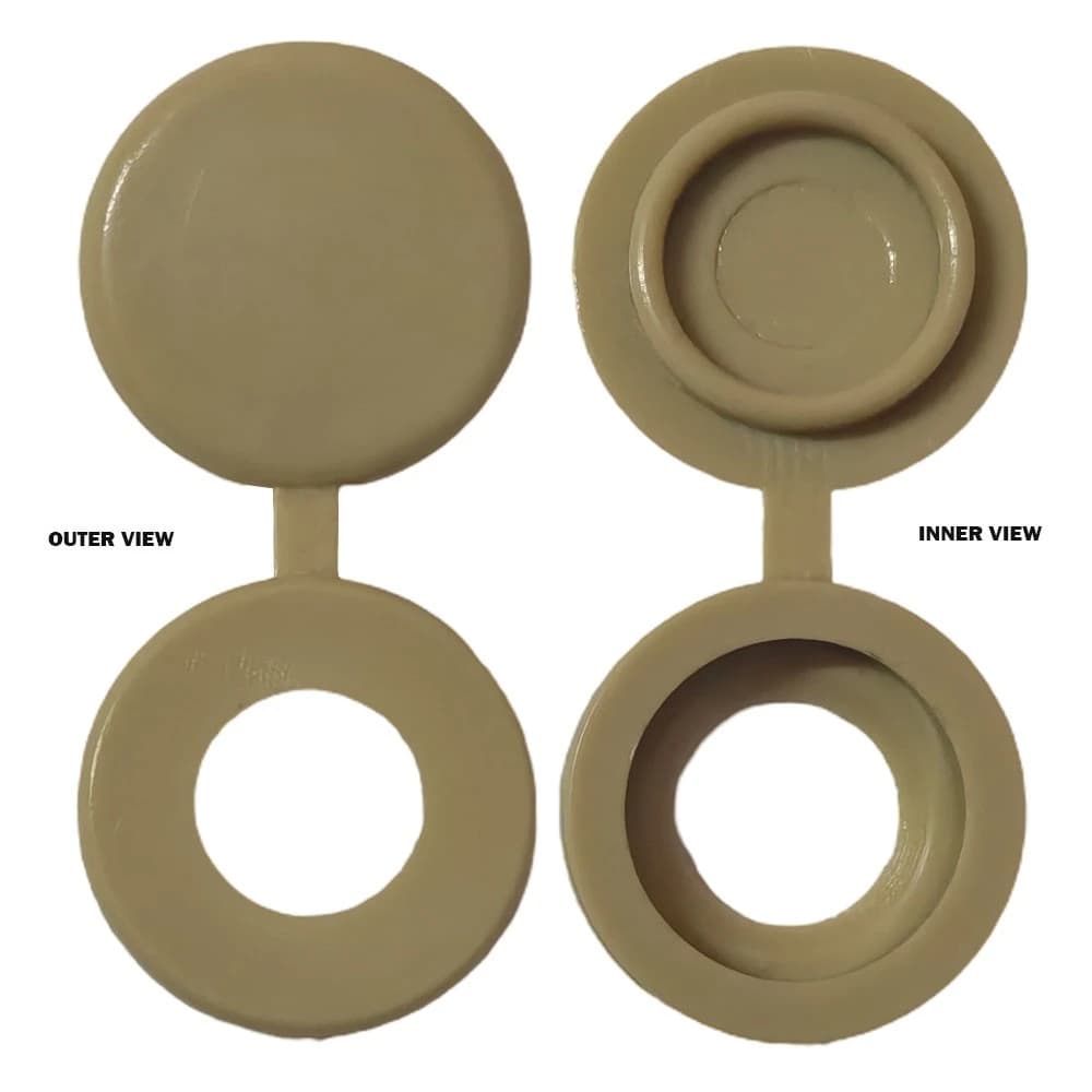 5X13mm Vida Kapağı Açık Kahve (7mm Vida Çapı)