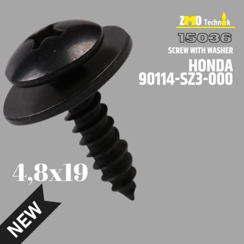 Pullu Yıldız Başlı Vida Honda 90114 - Sz3 - 000 4,8X16Mm