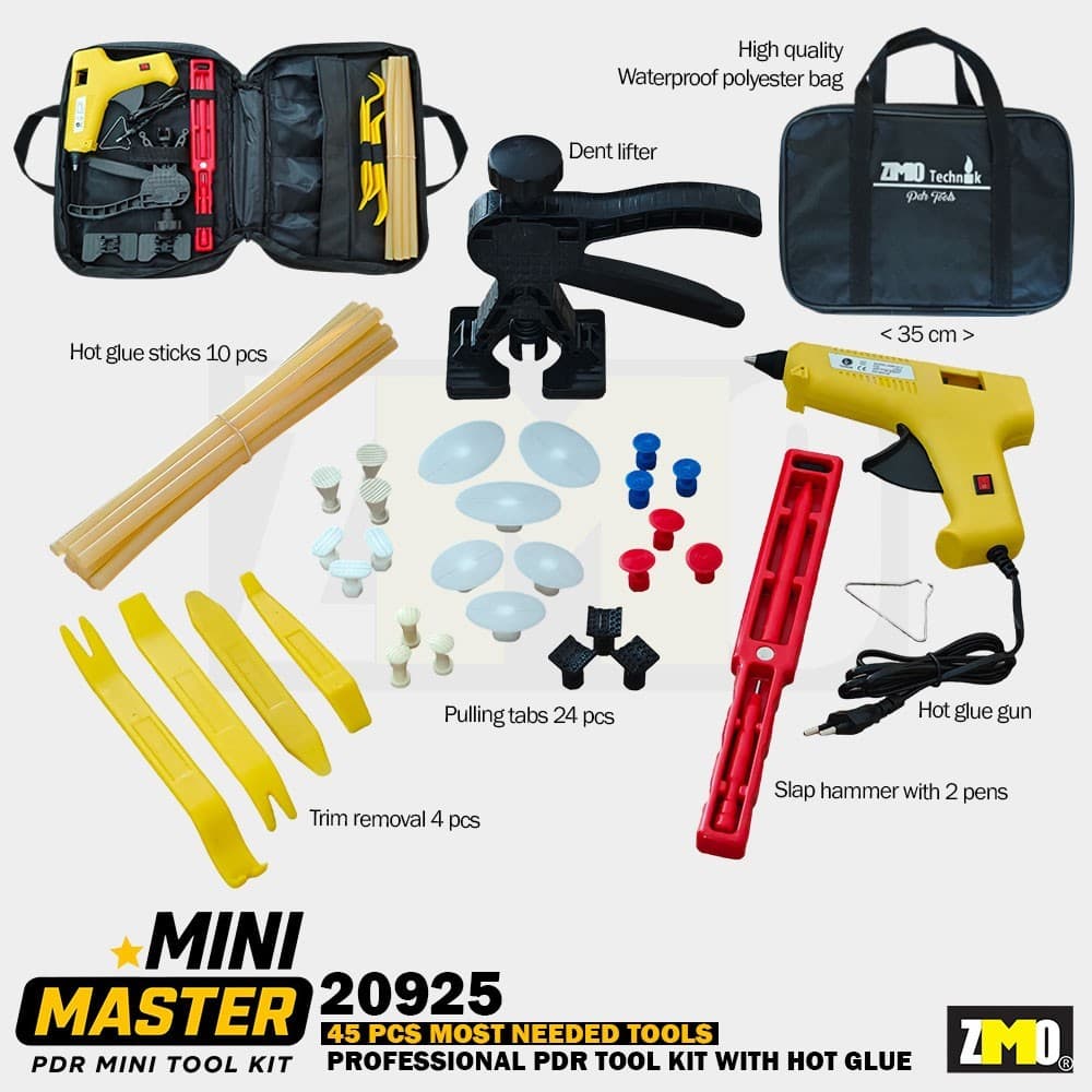 PDR MiniMaster Göçük Düzeltme Seti Çantalı 45 Parça