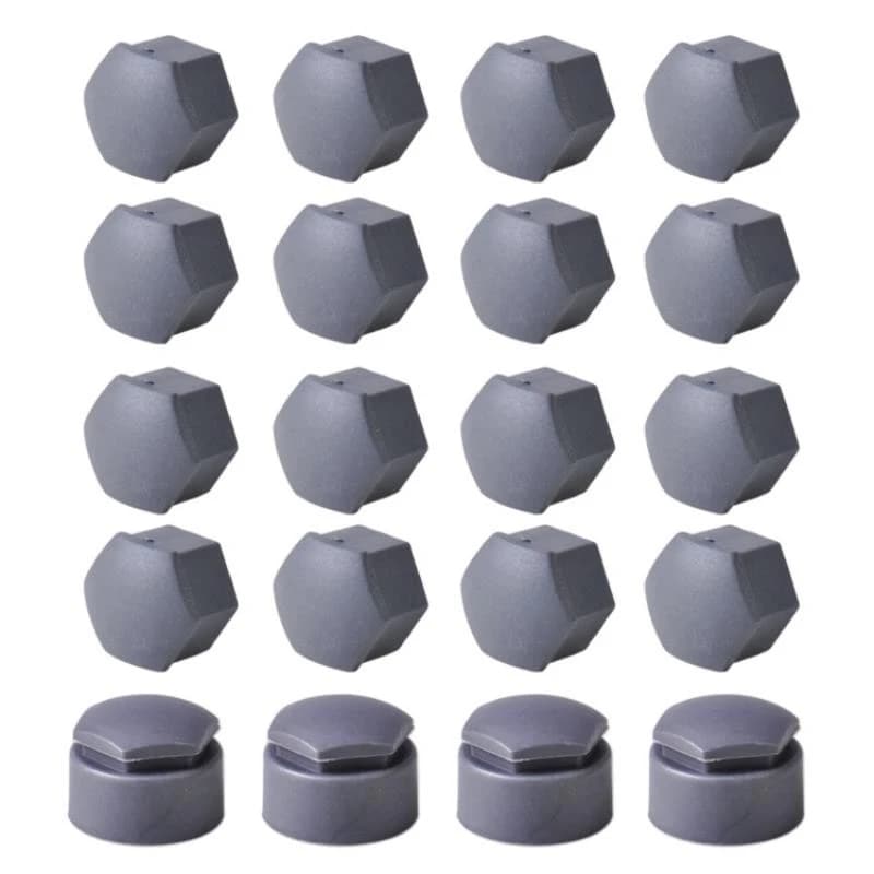 VW Bijon Kapağı Seti Gri 4 Adet Kodlu + 16 Adet Normal + Sökme Aparatı 321601173A 4F0601173A