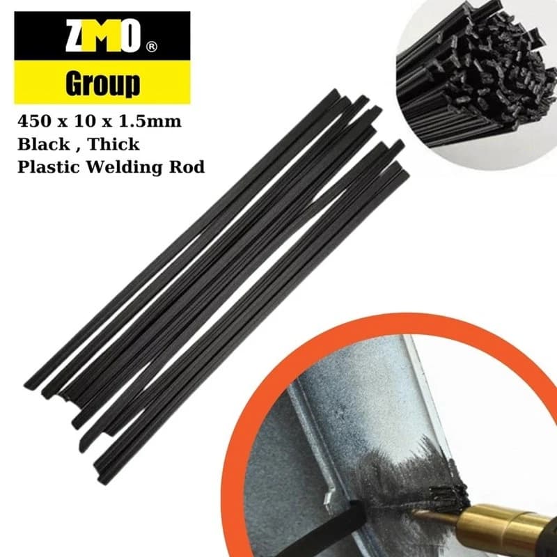 Plastik Kaynak Çubuğu Pe Kalın Siyah 1 Kg (Benzin Ve Mazot Deposu İçin) 450 X 10 X 1.5Mm