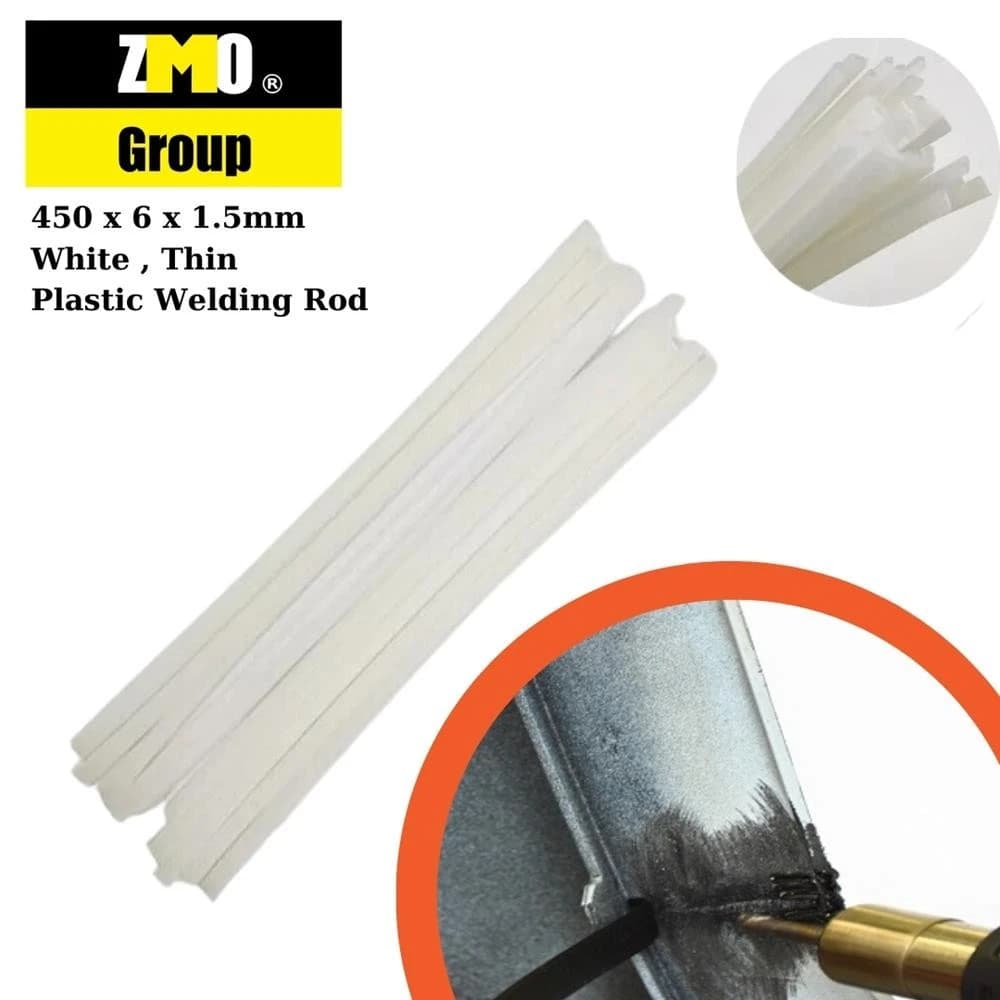 Plastik Kaynak Çubuğu Pe İnce Beyaz 1 Kg (Benzin Ve Mazot Deposu İçin) 450 X 6 X 1.5Mm