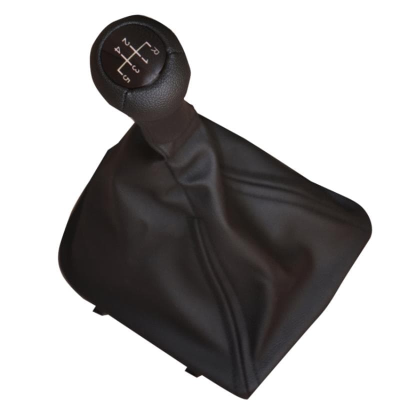 BMW Işıklı E46 (5 Vites) Deri Vites Topuzu Siyah + Körük