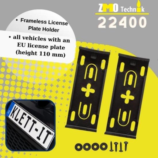 Frameless Licence Plate Holder